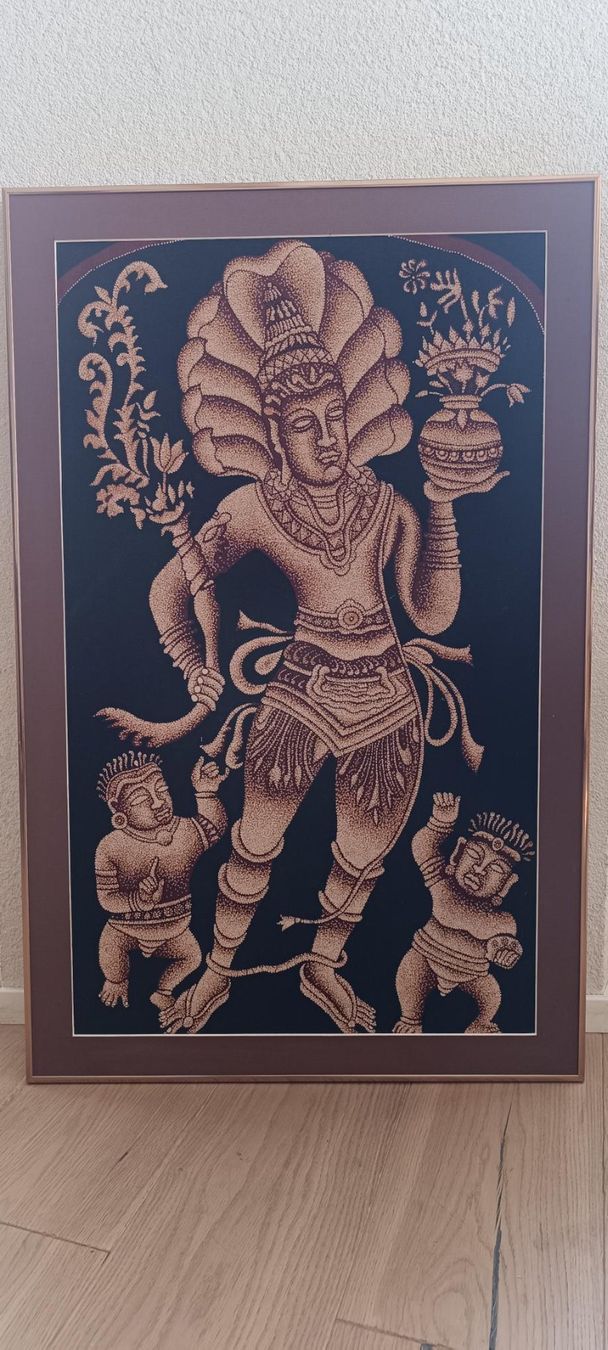 Poster & Bilder: Batik-Bild Naga-König – Gebraucht aus Erlinsbach SO von hun_bvg6
