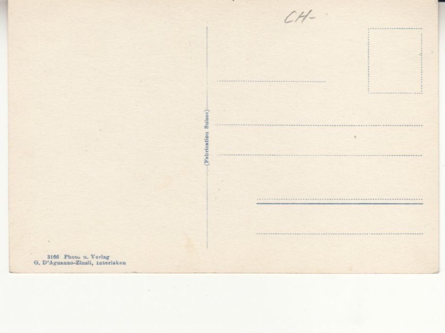 Ansichtskarten: Interlaken ca. 1930 – Gebraucht aus Bürglen TG von StampGraf 1