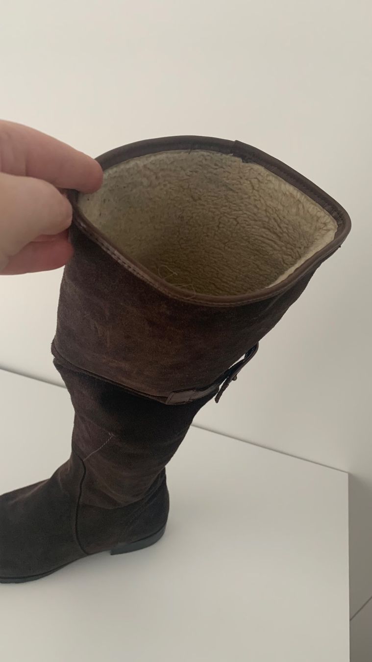 Damenschuhe: Braune Wildleder Overknee-Stiefel Gr. 39 – Gebraucht aus Zumikon von NG1979 6