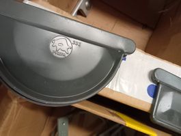 Prefa Rinnenboden Dachrinne 333 Ablaufrohr Alu