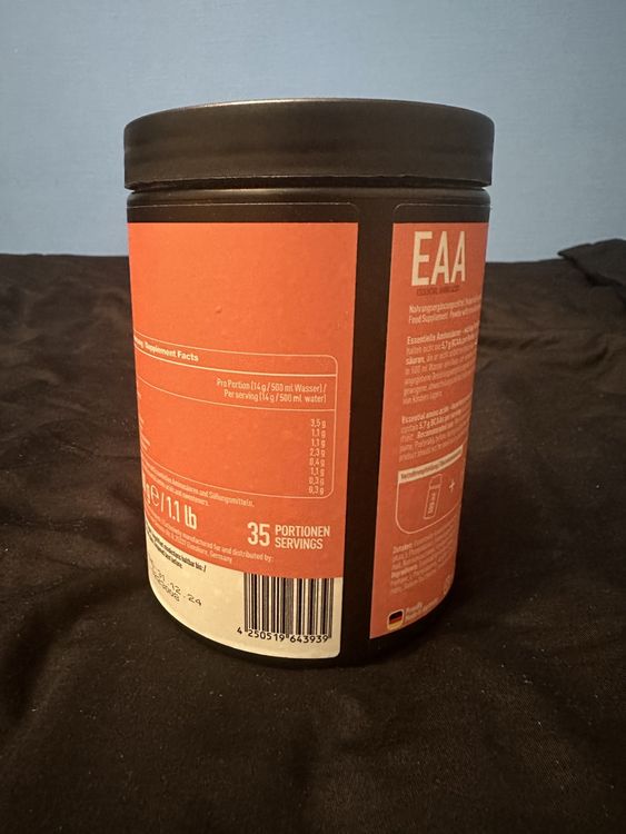 EVOLabs EAA+HICA 500g - Essentielle Aminosäuren Mit Vitamin B12&B6, Vegan & Zuckerfrei