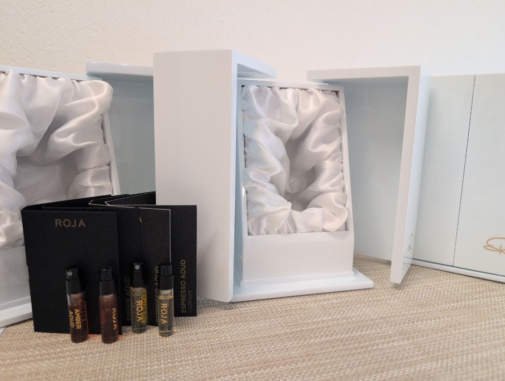 Roja Parfum & Eau de Toilette: Roja Parfum, 3 neue Boxen, je 2 Tester Espresso/Amber Aoud, – Neu und originalverpackt aus Zürich von rom_zh 1
