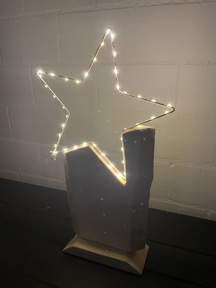 Tutte le decorazioni: Holzstern mit Lichterkette DIY – Nuovo (secondo la descrizione) da Kottwil venduto da Mario_19 1