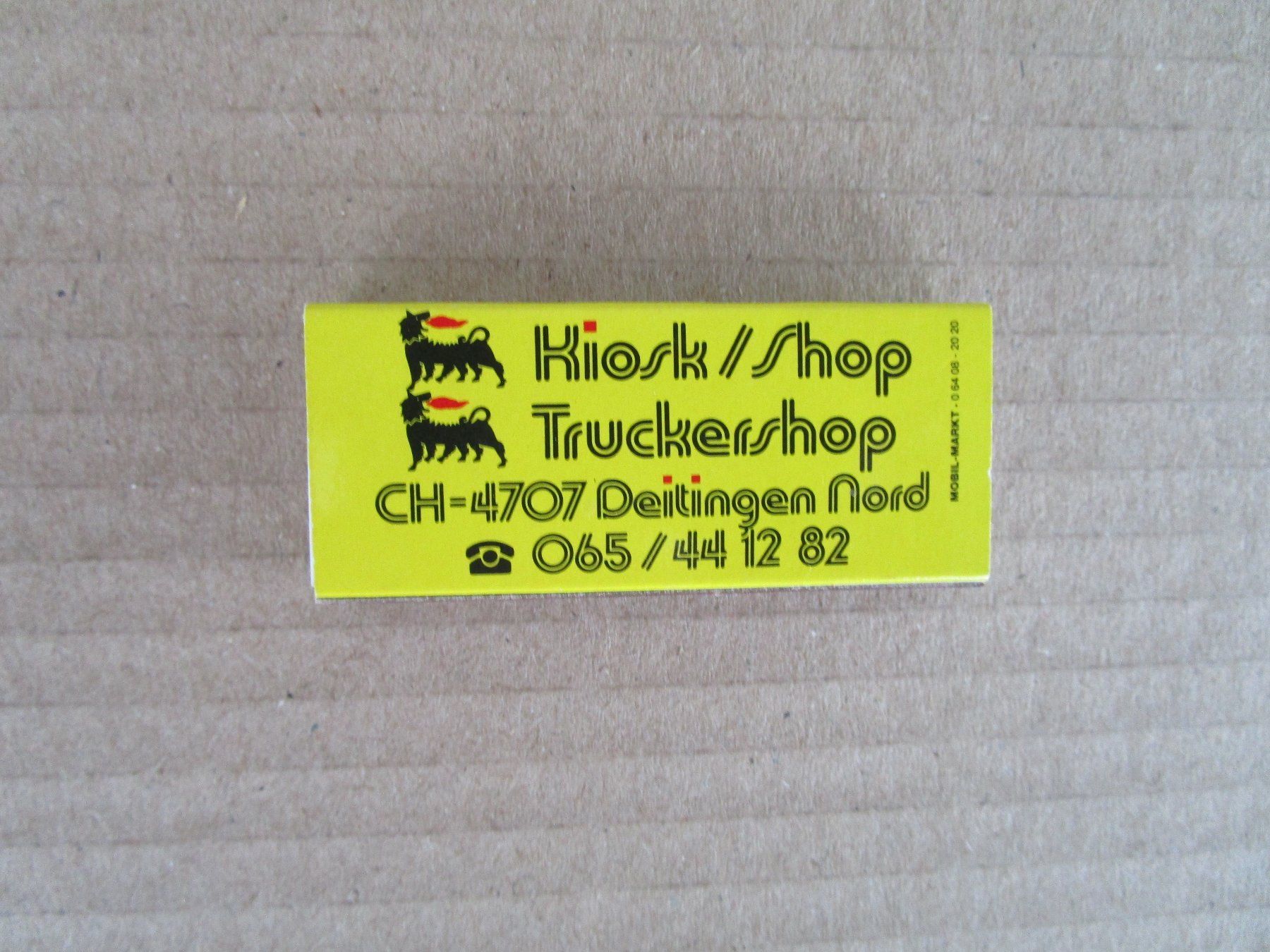 Accendini: Zündholz/Streichholz, von Agip – Nuovo (secondo la descrizione) da Grenchen venduto da Bass25 1