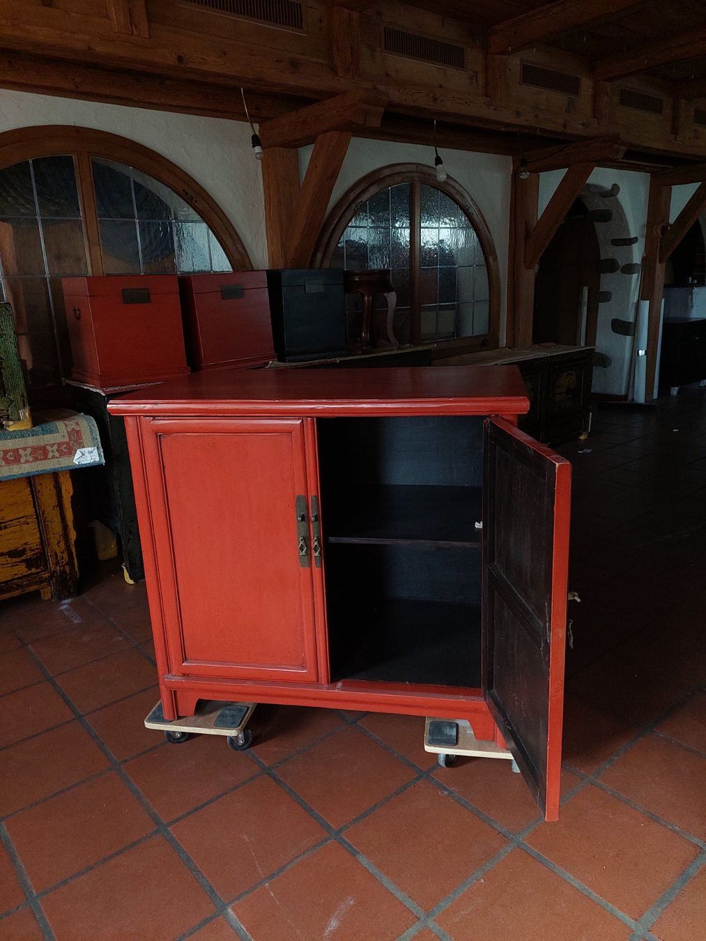 Cassettiere: Rote Kommode Sideboard asiatisch – Nuovo (secondo la descrizione) da Cham venduto da mjg1901 2