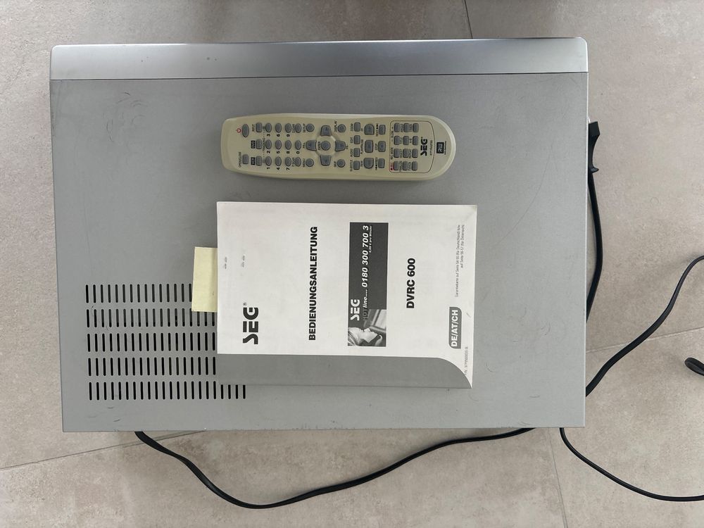 SEG DVD/VHS Rekorder DVRC 600 (Gebraucht) in Zürich für CHF 105 – nur ...
