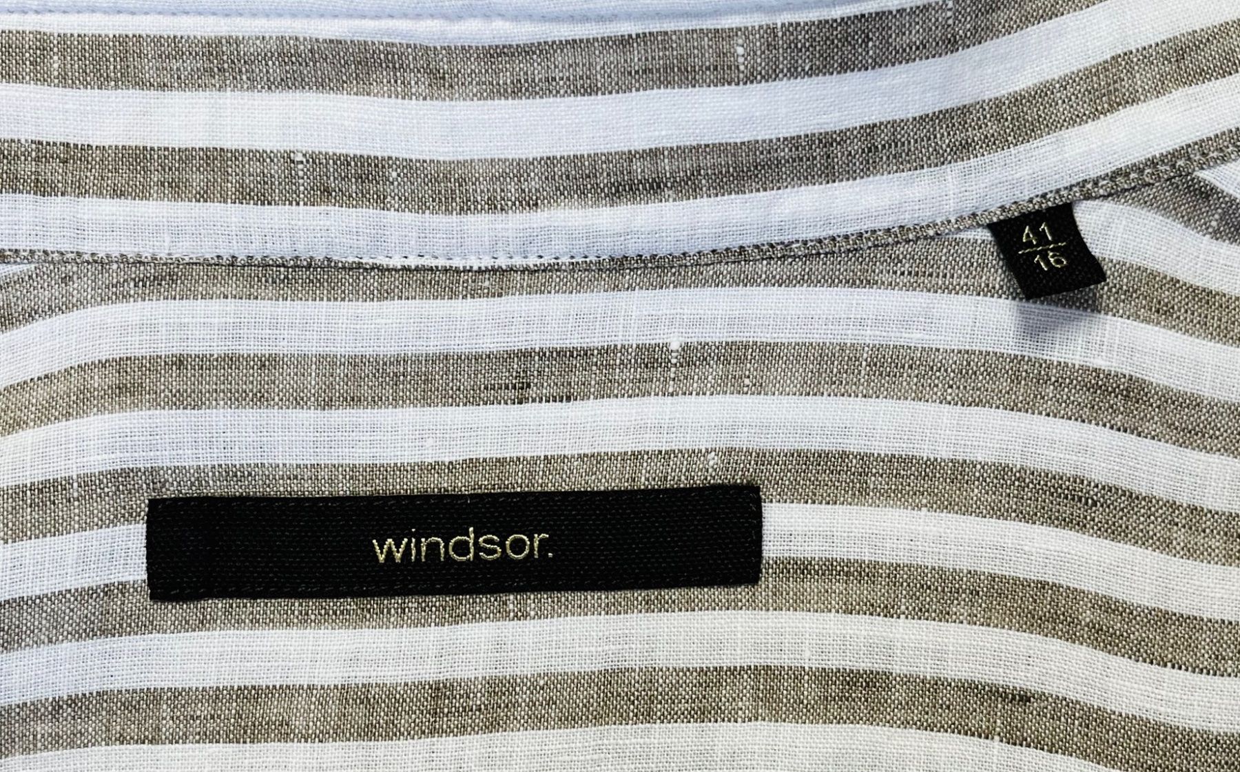 Windsor Camicie: Windsor Leinenhemd gestreift Herren Gr. 41 – Nuovo (secondo la descrizione) da Kreuzlingen venduto da schmitho 2