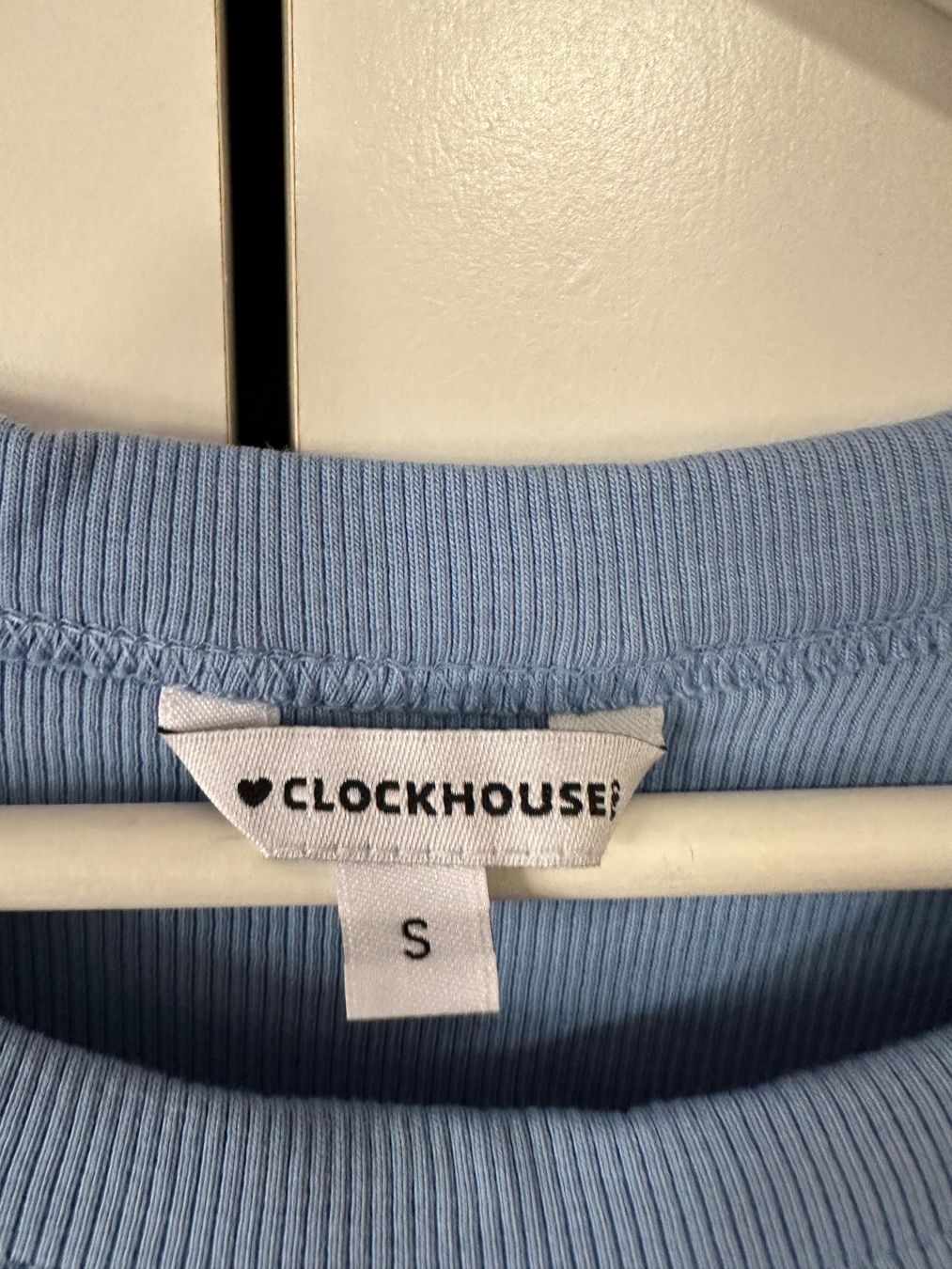 C&A Vestiti: Rippstrick Kleid Clockhouse hellblau Grösse S – Usato da Schaan venduto da Hermine2018 1