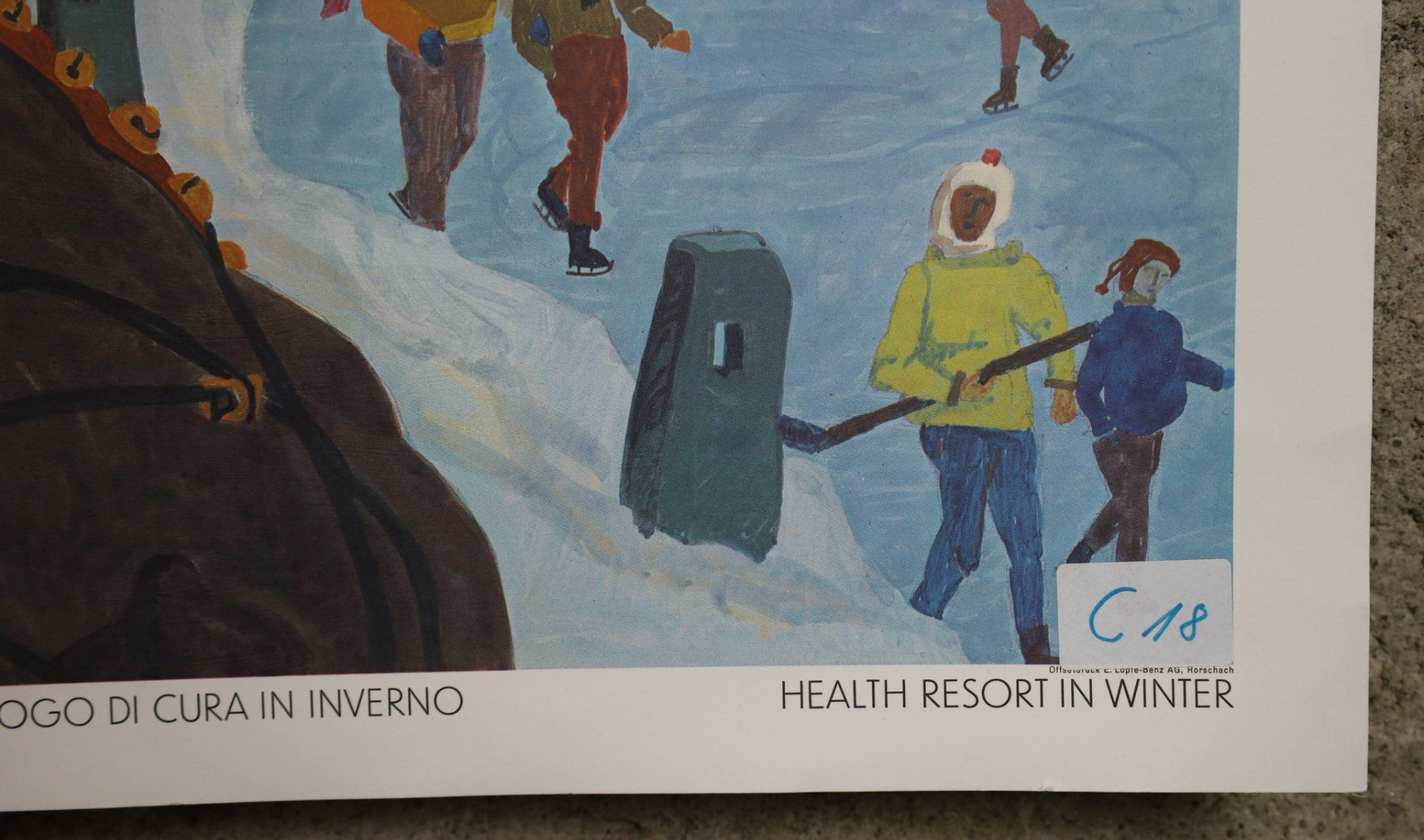 Foto & Immagini: Schulwandbild, Schulbild "Kurort im Winter" P. Stähli – Usato da Birrwil venduto da brandschatz_birrwil 3