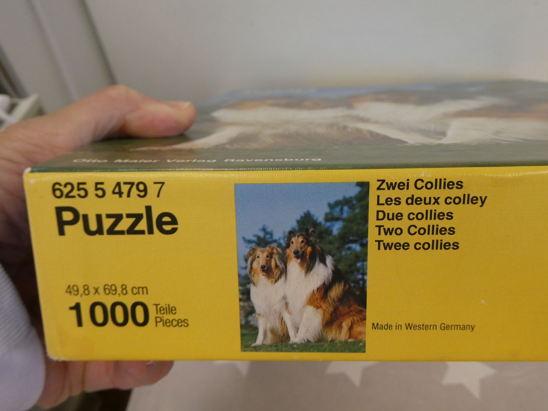 Ravensburger Puzzle: Puzzle 1000 zwei Collies Ravensburger – Usato da Rafz venduto da Powacaddy 1