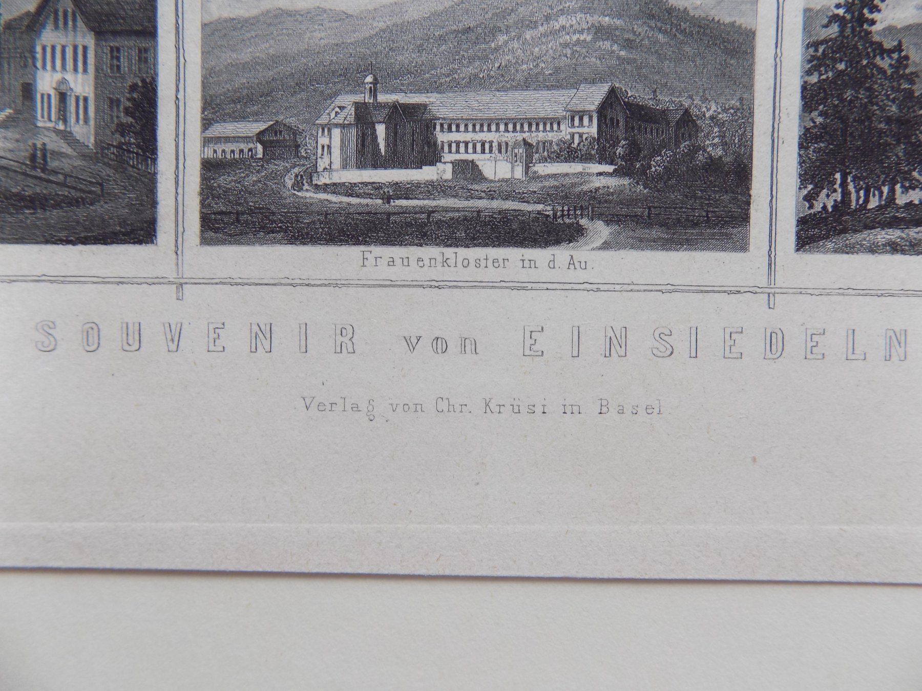 Incisioni: Einsiedeln Etzel Souvenirblatt – Usato da Risch venduto da Rischli15 2