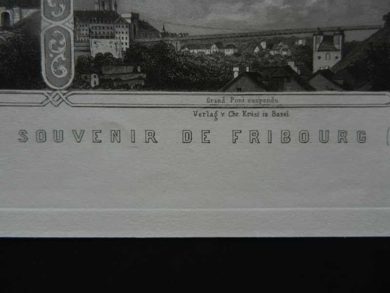 Incisioni: Fribourg Souvenir – Usato da Risch venduto da Rischli15 1