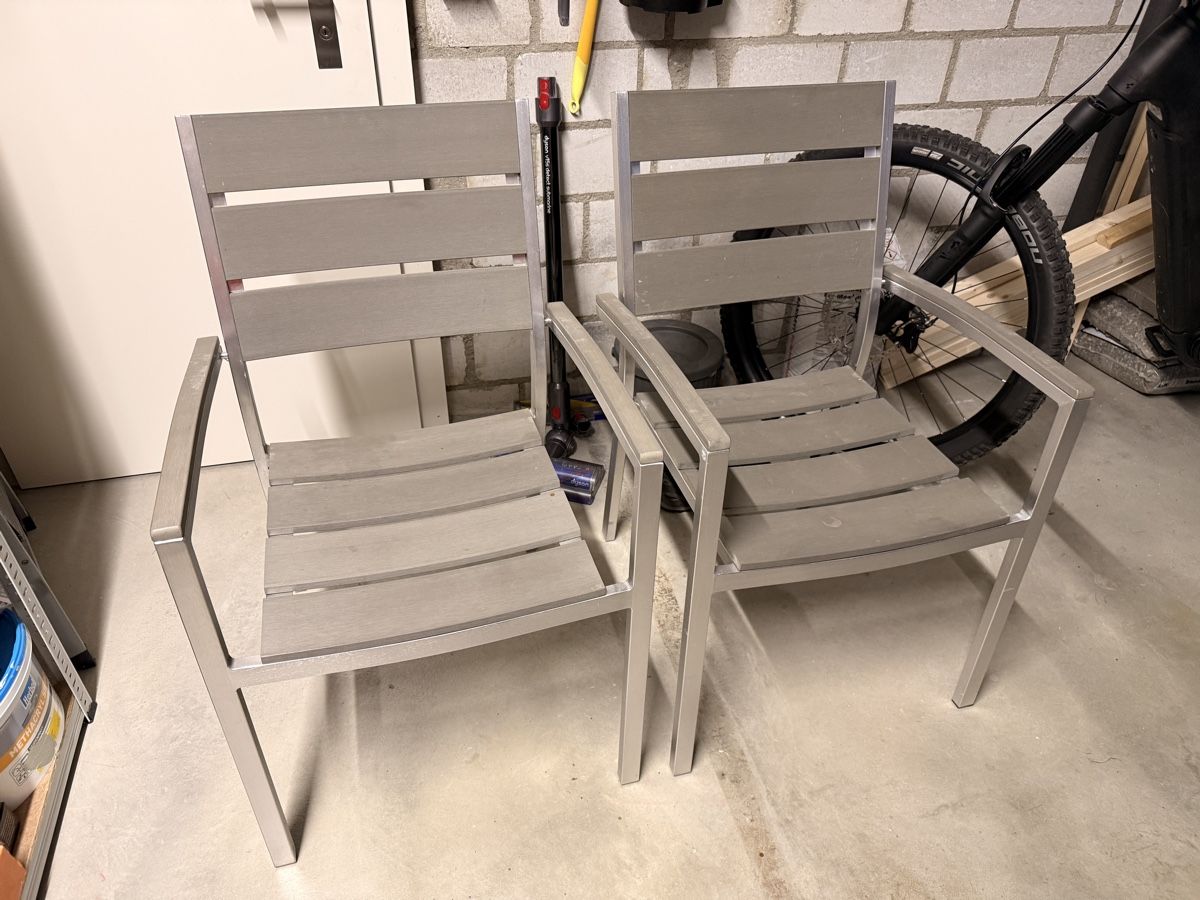 Sedie: Gartenstühle Aluminium Grau 2 Stk – Usato da Strengelbach venduto da Camber