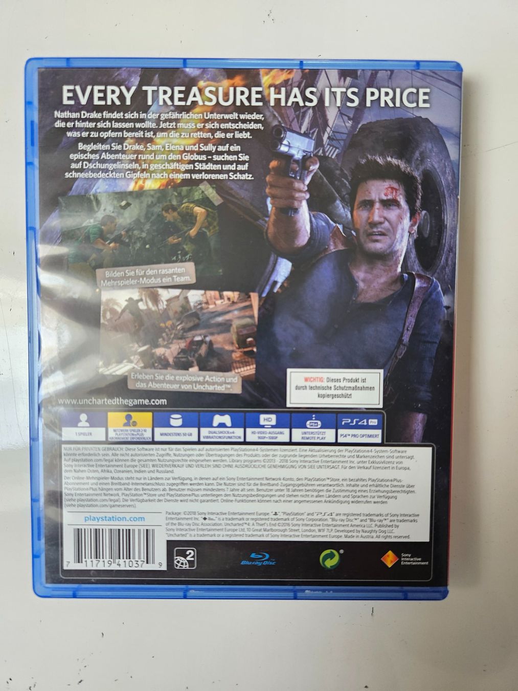 Sony Giochi: Uncharted 4 (PS4) – Usato da Liebefeld venduto da Straycats 1