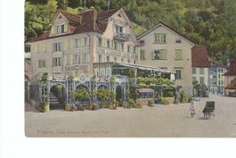 Flüelen,, Hotel weisses Kreuz und Post; Croix Blanche