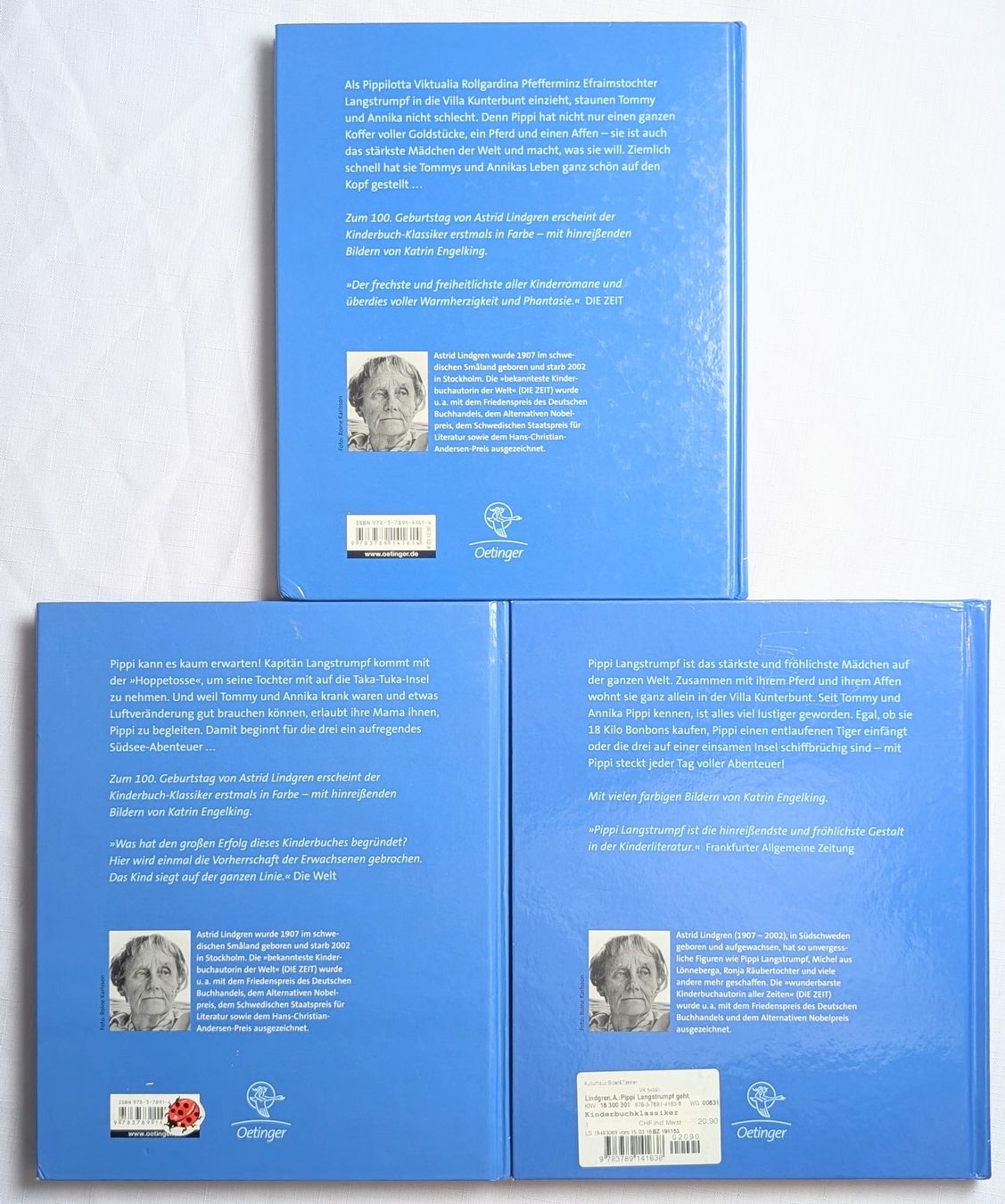 Libri: Pippi Langstrumpf - Band 1-3 - Astrid Lindgren – Nuovo (secondo la descrizione) da Wängi venduto da ABIZONE-86 1