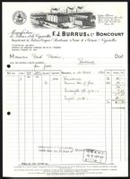 Rechnung Boncourt, F. J. Burrus, Cie., M