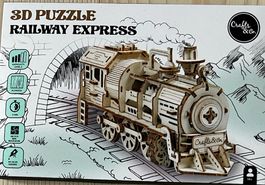 Zug Railway Holzbausatz Modellbau Holz 3D Steckpuzzle Holz