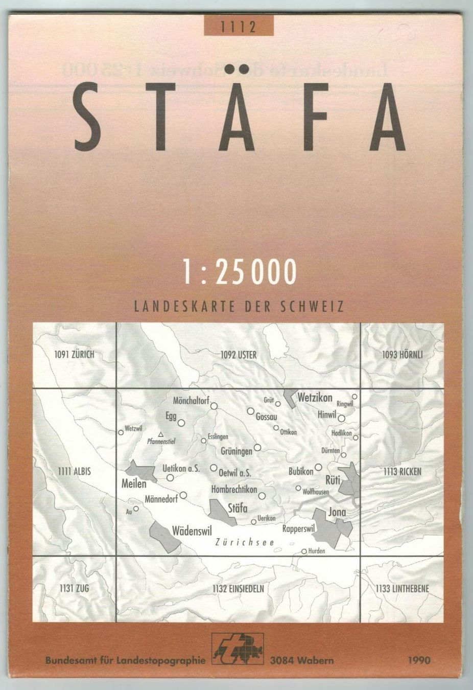 Landkarten & Atlanten: Landkarte Stäfa 1990 – Gebraucht aus Zürich von tol_b7c7