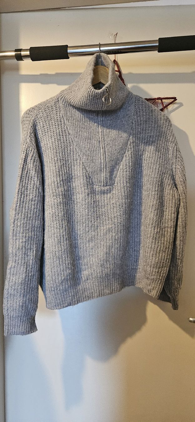 Only Maglioni & Felpe: Only Strickpullover, hellgrau, Grösse XL - Top Zustand! – Usato da Basel venduto da NikaV13 1
