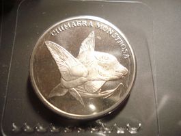 Schöne Tiermedaille "Seekarte, Knorpelfisch" 2011, WWF