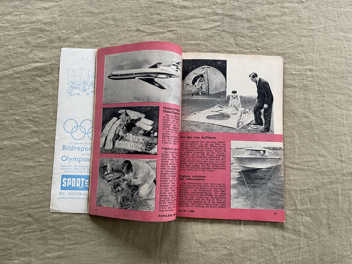 Riviste & Magazine: Populäre Mechanik August 1960, Technik & Wissenschaft – Usato da Hirzel venduto da carta9 3