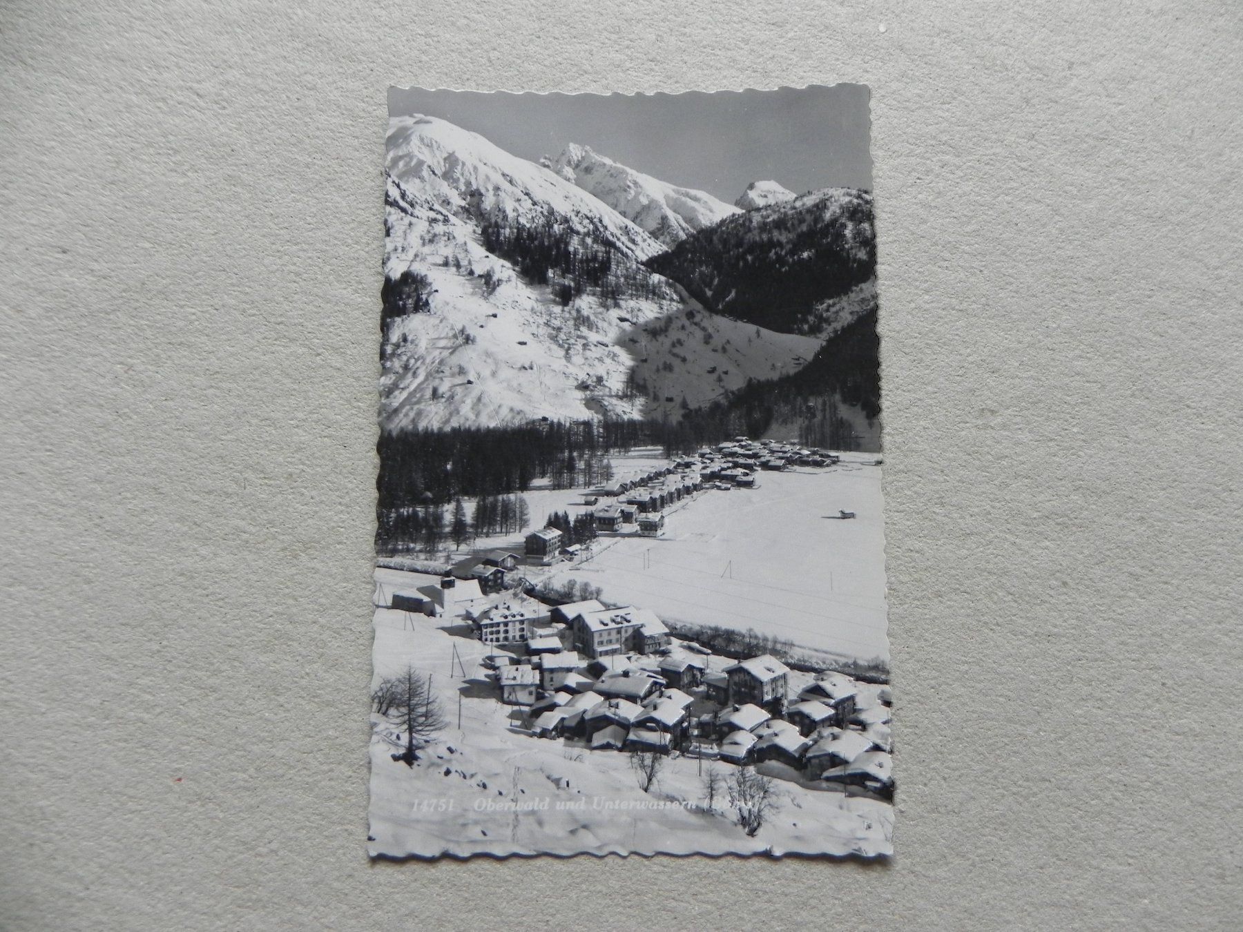 Cartoline postali: Karte Oberwald VS Wallis Valais 1960 – Usato da Siebnen venduto da krimsie