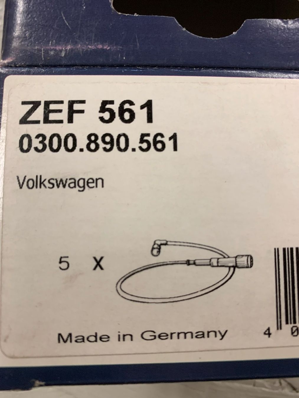 Volkswagen Tutti pezzi di ricambio auto: Zündkabelsatz  BERU  ZEF 561 , VW  Golf 2  , und andere ... – Nuovo e nell'imballaggio originale da Boswil venduto da pavo1 1