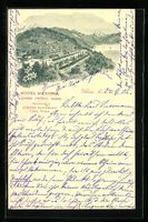 Lithographie Glion, Hotel Victoria, 1902