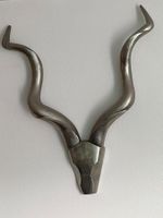 Antilopengeweih Wanddeko Metall 45x40cm Durchmesser