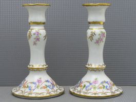 2 Kerzenständer Porzellan Giraud Limoges France