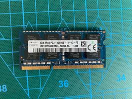 DDR3 RAM (laptop), 16GB (2x4GB + 1x8GB)
