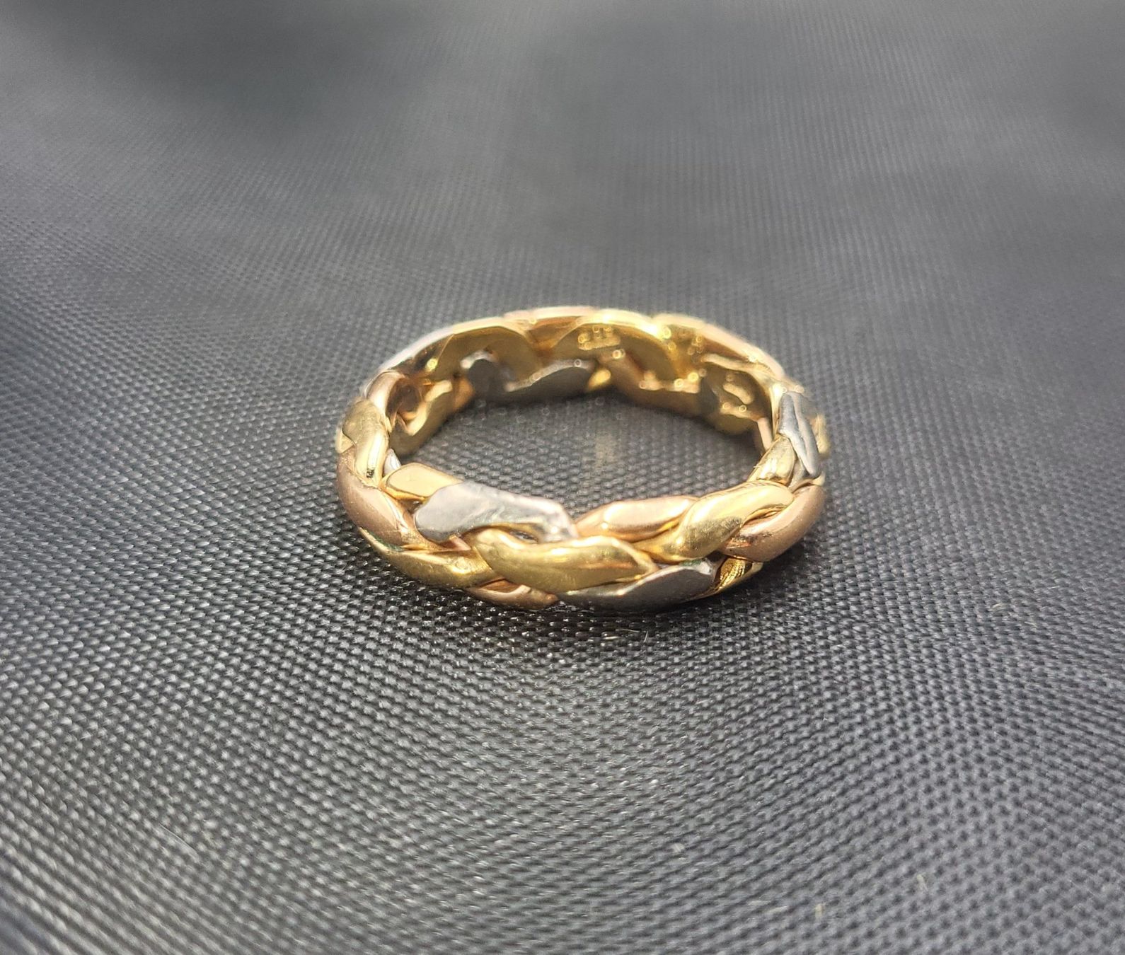 Anelli: Massiv 585 Gold Tricolour Ring – Usato da Wald ZH venduto da Dasilver 5