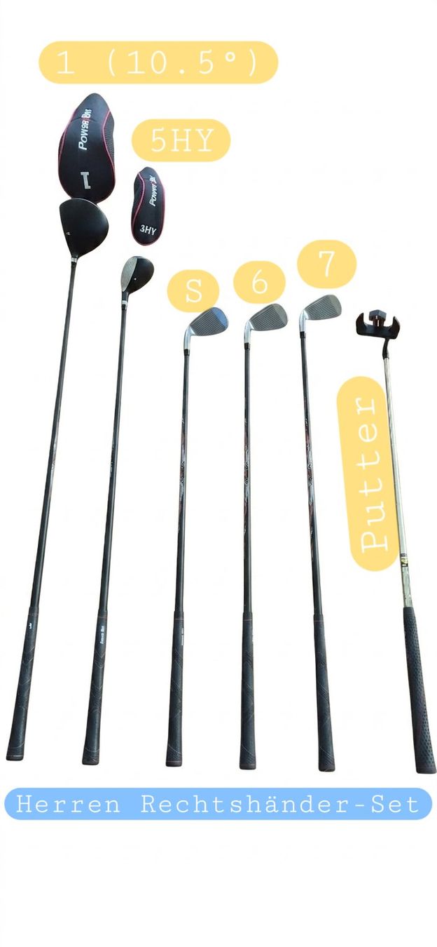 Mazze & Set: PowerBilt Einsteiger Golfset Herren EX-750 – Usato da Rain venduto da Schutro