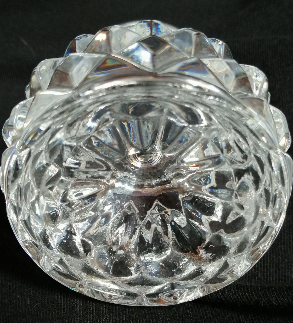 Caraffe: Glas - Glaskaraffe 1980er-Jahre, Höhe ca. 20 cm – Usato da Oberriet SG venduto da Atir47 4