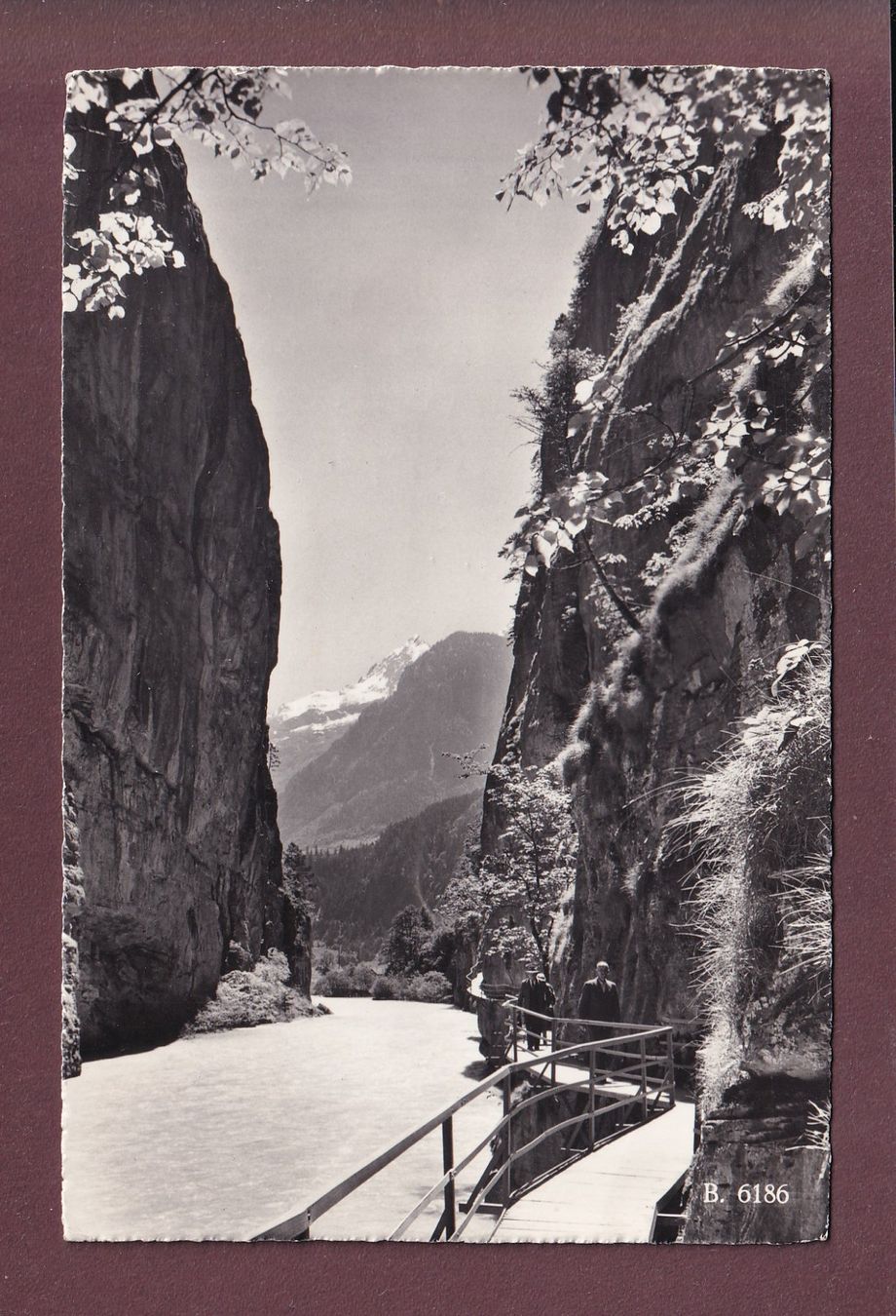 Cartoline postali: Meiringen - AARESCHLUCHT - 1959 – Usato da Pully venduto da nicecards