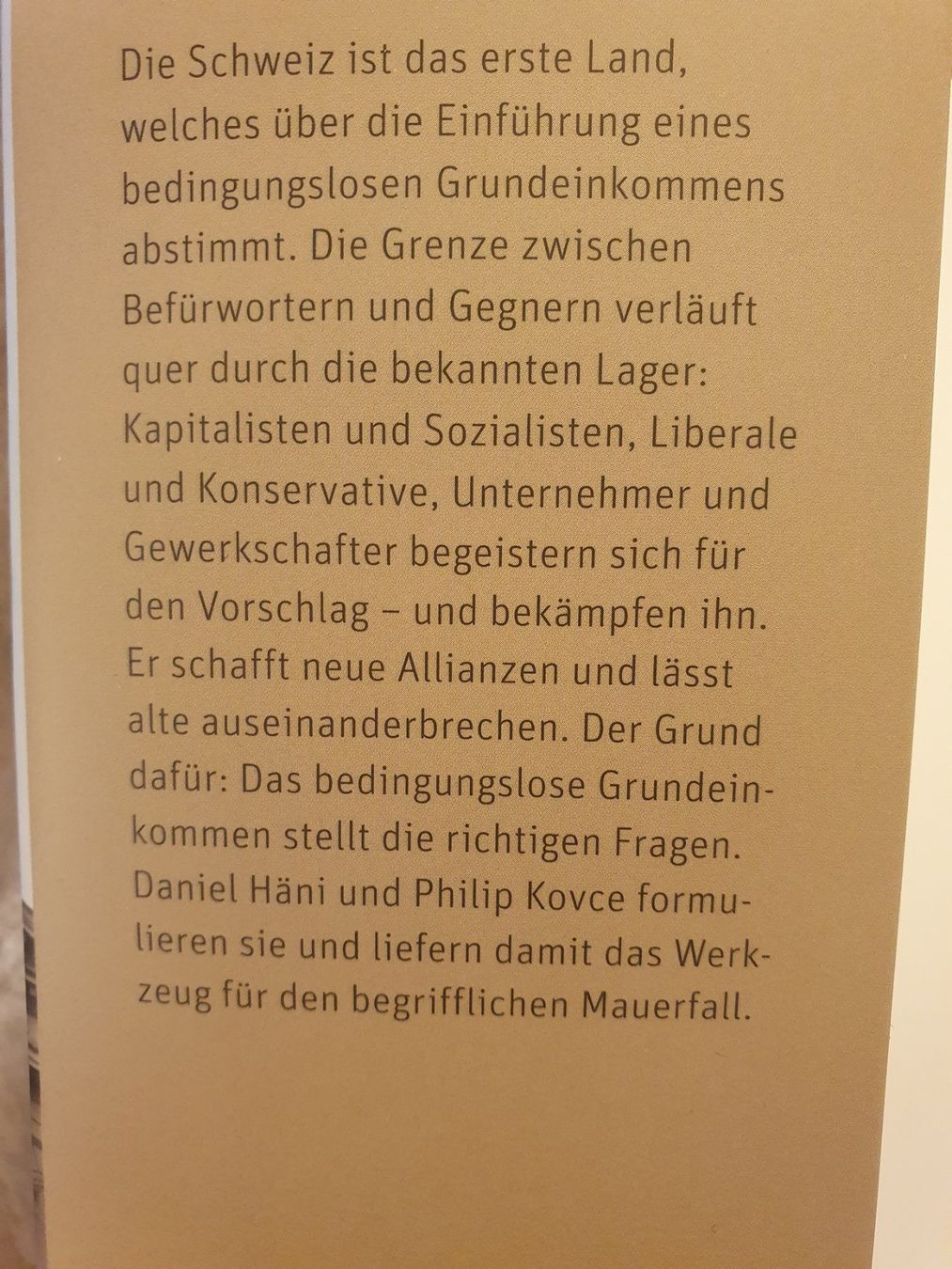 Bücher: Was fehlt, wenn alles da ist - Daniel Häni – Gebraucht aus Zürich von dialout 1