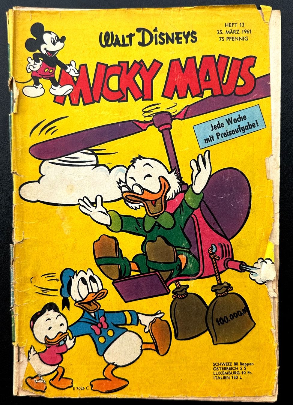Fumetti: Mickey Maus Heft 13 1961 75 Pfennig – Usato da Seltisberg venduto da quadartswiss
