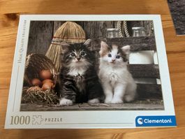 Puzzle 1000 Teile Kätzchen Clementoni, vollständig