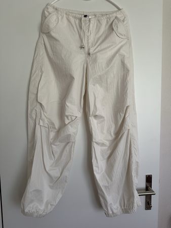 Hose Oversize-Style beige/weiss Gr. XXS