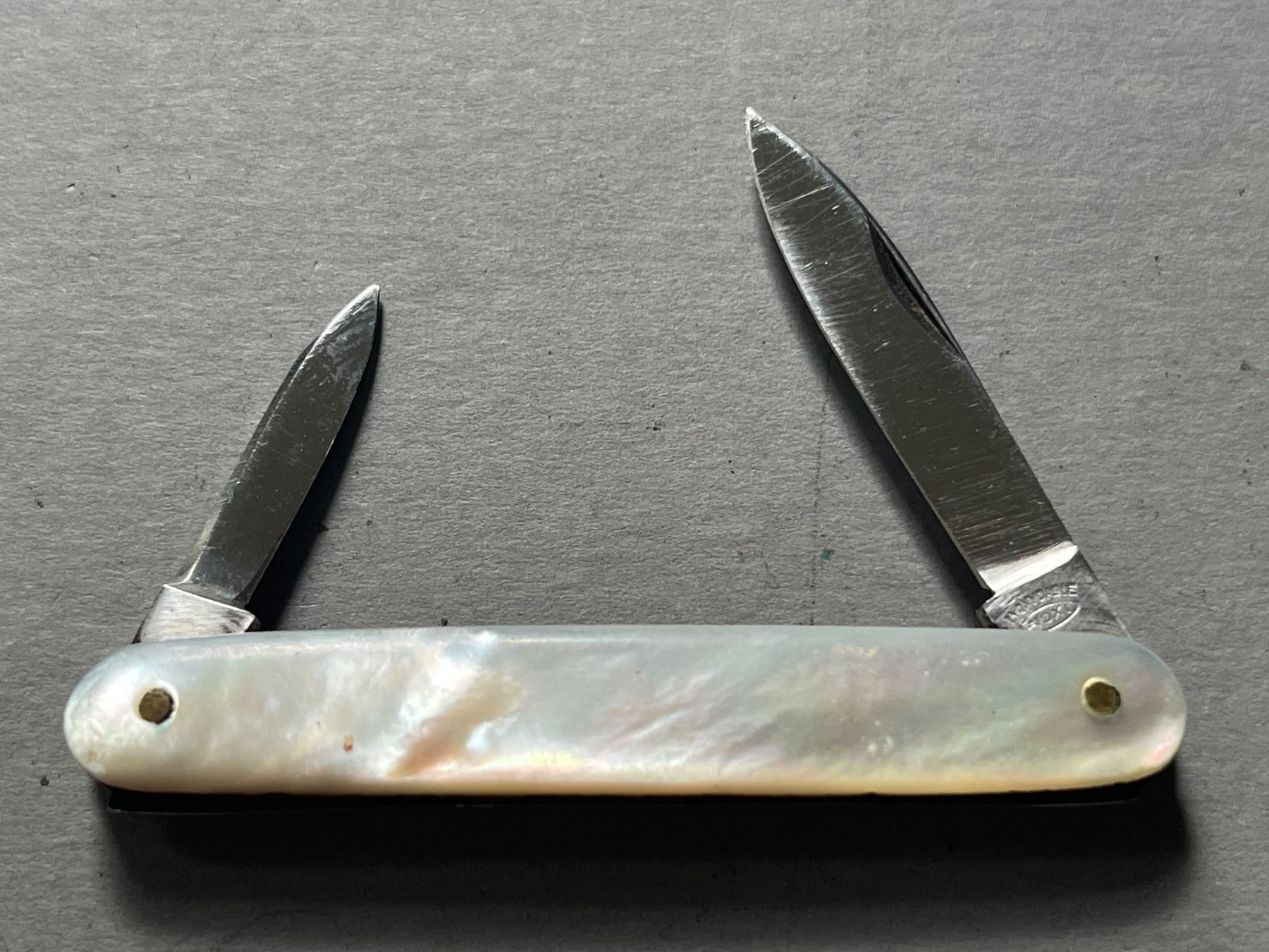Taschenmesser: Antikes Perlmutt-Sackmesser 66 mm – Gebraucht aus Zürich von FV.vintage