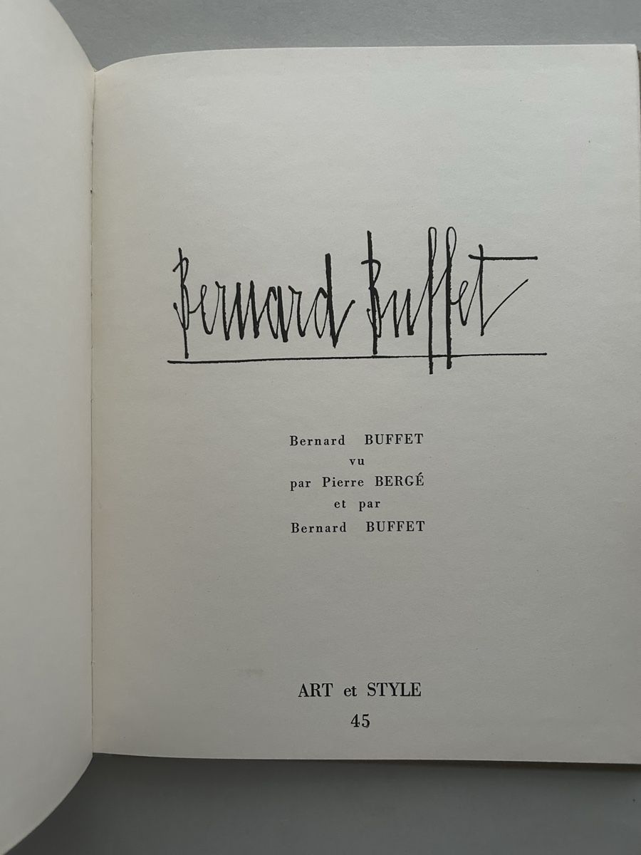 Libri: Bernard Buffet, Kunstband "Art et Style 45" Selten – Usato da Zürich venduto da Coffeetable88 3