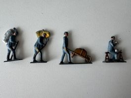 Märklin (?) - uralte Metall-Guss Figuren, Höhe ca. 4 cm