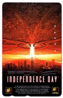 INDEPENDENCE DAY - Kinoplakat auf Telefonkarte von Japan