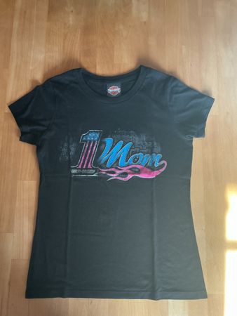 Harley Davidson T-Shirt "1 Mom" Schwarz, Top Zustand!