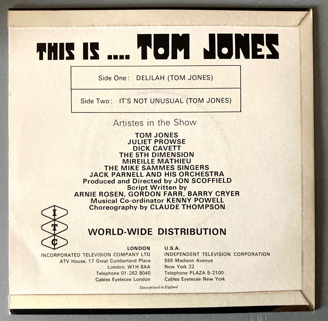 Vinyles: TOM JONES - THIS IS TOM JONES.... – D'occasion à Poliez-Pittet par Newtown-Records 1