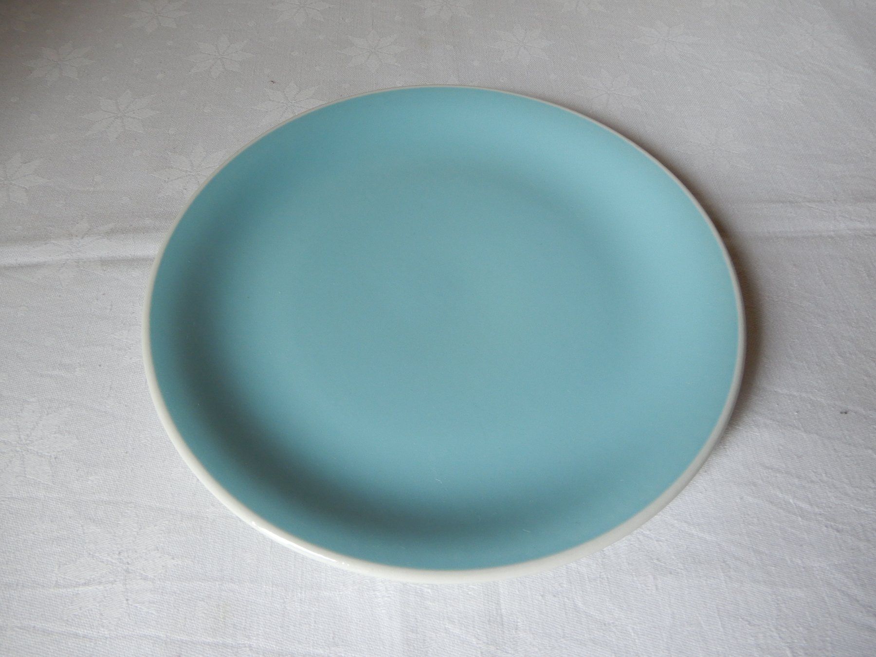 Rössler Teller: Rössler Speiseteller, 23,5 cm, blau – Gebraucht aus Senèdes von tintinette43