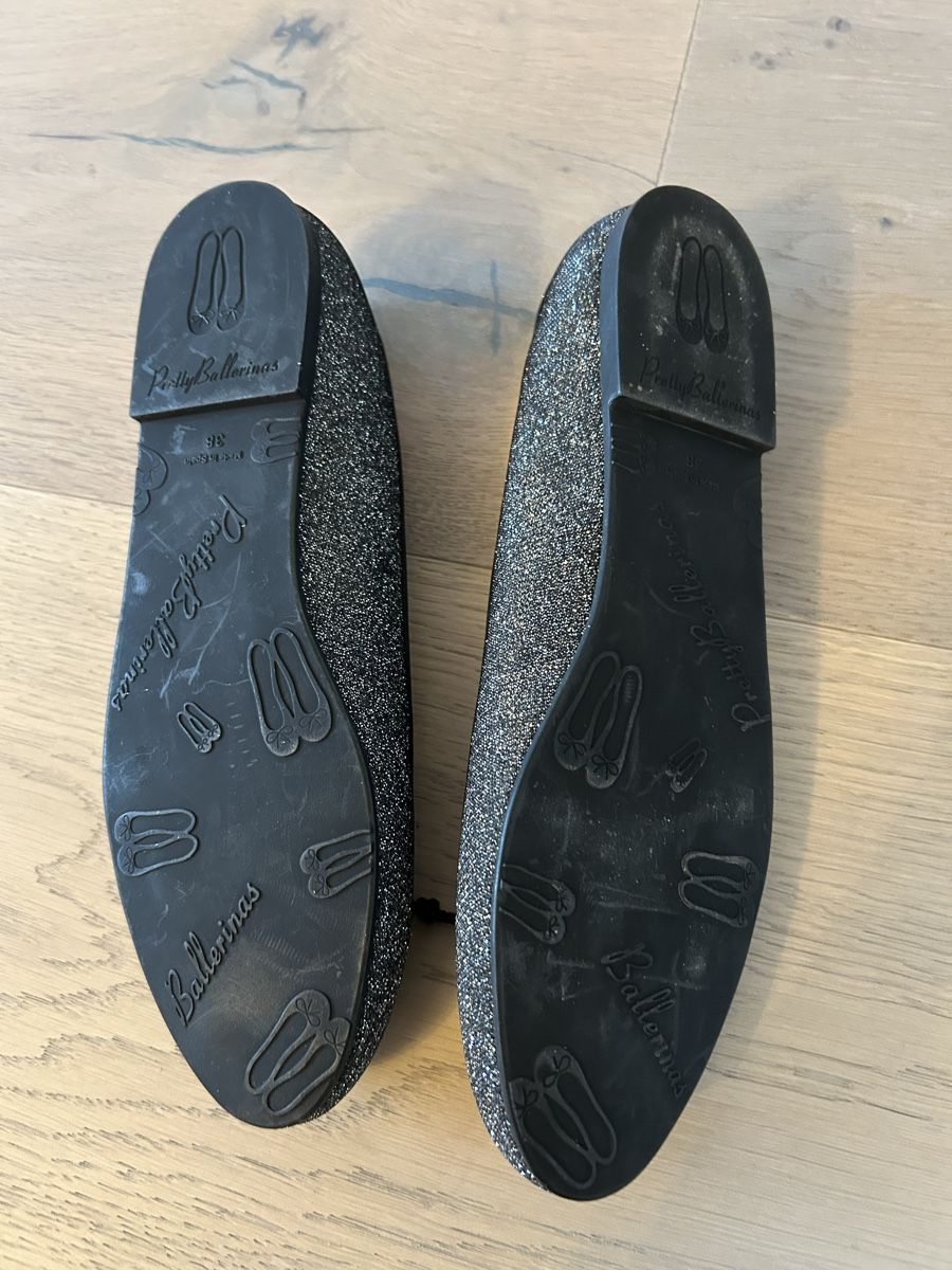 Scarpe da donna: Pretty Ballerinas Gr. 38 schwarz silber glitzer – Usato da Zug venduto da Gibbi80 2