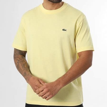 Lacoste T-Shirt gelb Classic Fit Gr. M