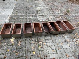 8 Grosse Blumentöpfe